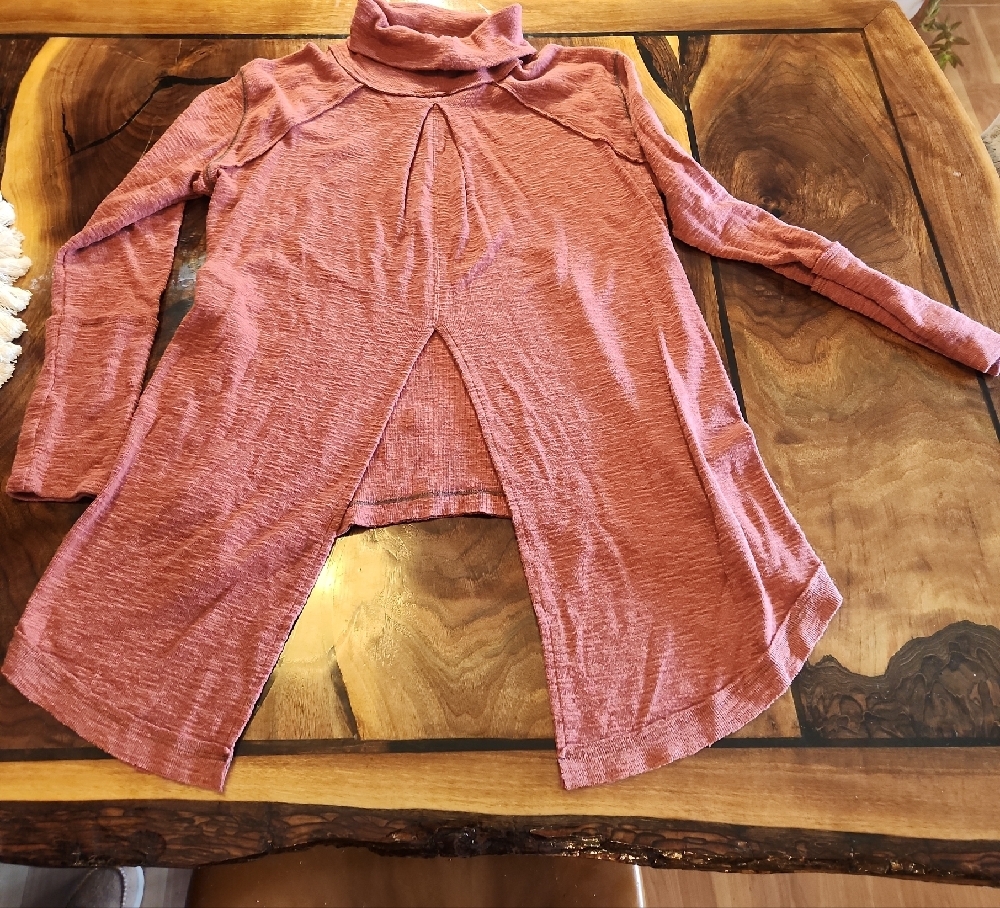 Pink Long Sleeve High-Low Top - Picture 3 of 4